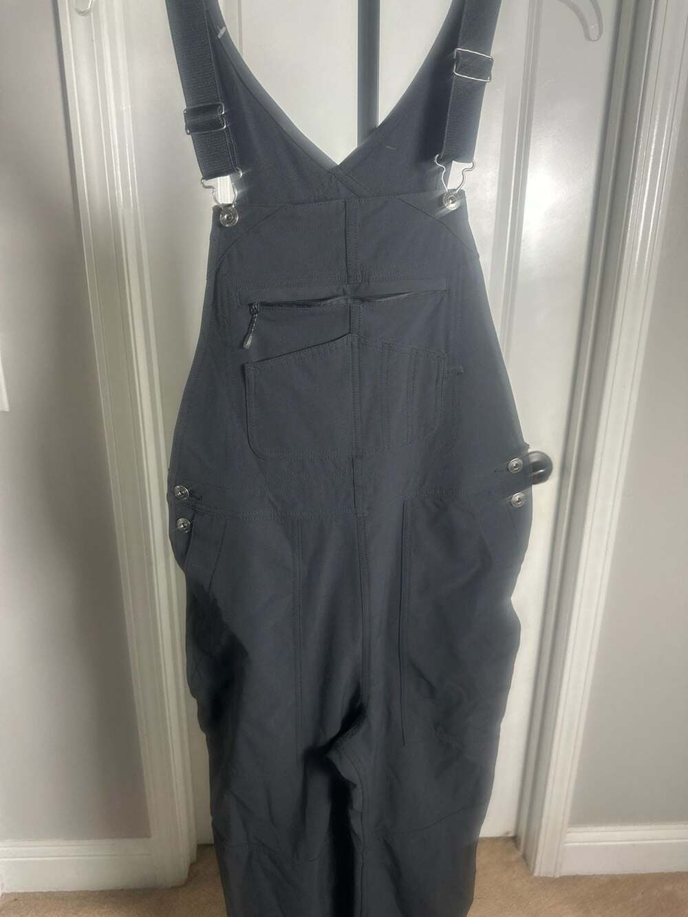 Duluth Trading Co Women's Heirloom Gardening Bib Overalls Black Size S Long#285 - Picture 2 of 6